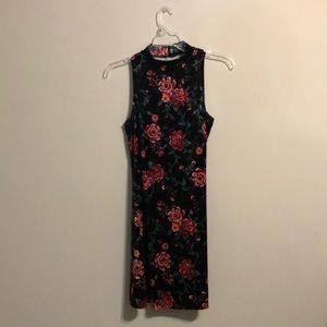 Brand is Mudd. Black velvet floral.